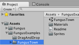 Fungus Examples Project window